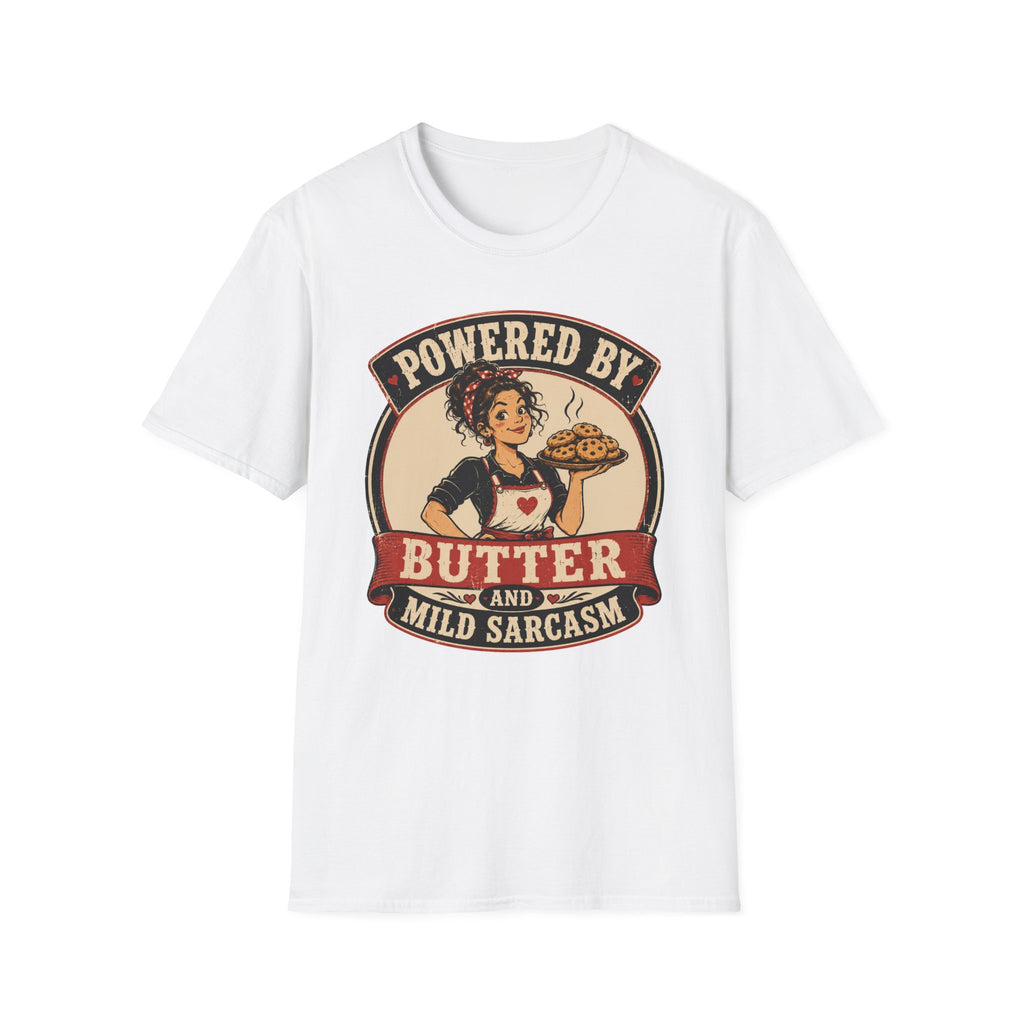 Powered By Butter & Mild Sarcasm T-Shirt